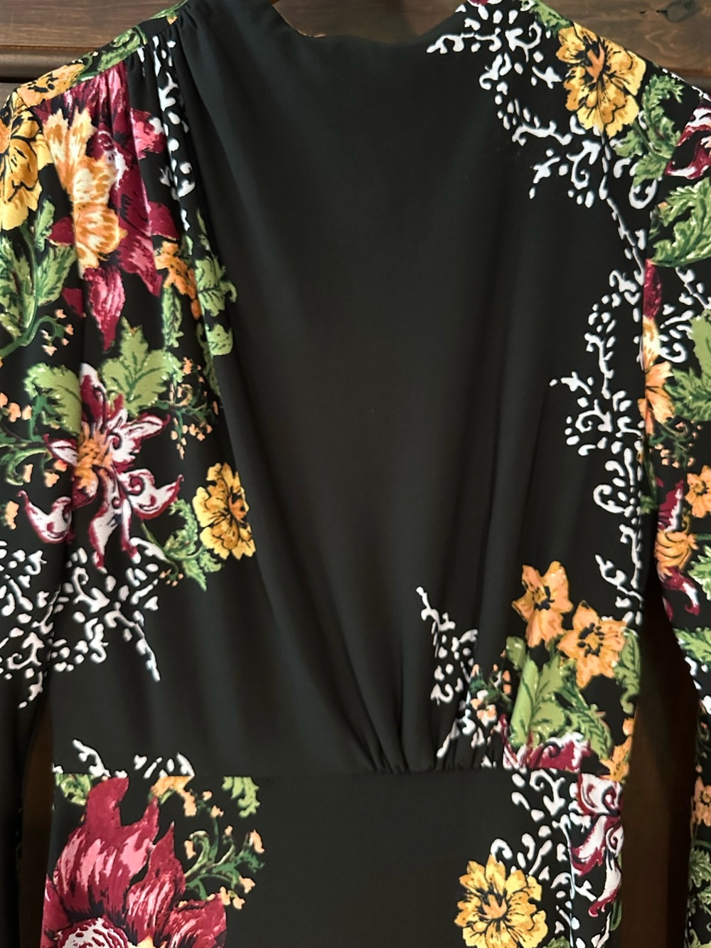 London Times • midi dress • heavier weight flowy fabric • built in slip - Picture 2 of 5